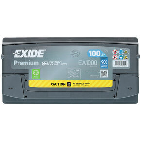 Predám Exide Premium 12V 100Ah 900A EA1000 - 5