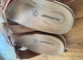 Salamander Šľapky sandále kožené koža 39 typu Birkenstock - 5