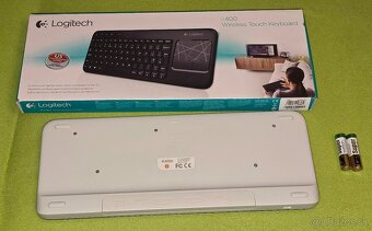 Bezdrôtová klávesnica Logitech K400r s touchpadom - 5