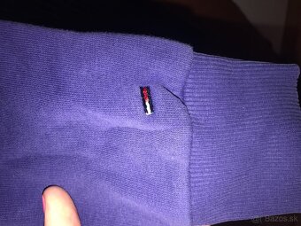 TOMMY HILFIGER originál lila damska mikinka S/M - 5