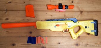 Predam Nerf Sniper + elektronicky terč len spolu - 5