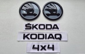 Škoda znaky - nápis čierny logo znak - 5