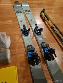 Novy skialp set Volkl Rise 84 teal + viazanie + pasy - 5