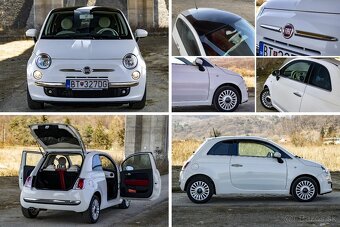 Fiat 500 1,2 (panoramatické okno, červená koža, kúpené v SR) - 5