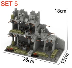 Rôzne sety vojakov 6 + doplnky - typ lego - nové - 5