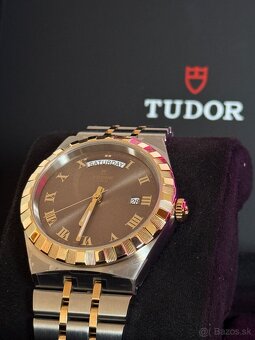 Tudor Royal 41 chocolate oceľ / zlato M28603-0007 - 5