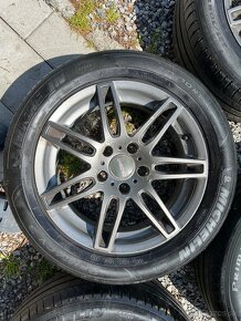 5x112 ( hliníkové disky) s letné pneu 225/50R16 - 5