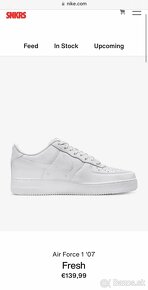 Nove tenisky NIKE AIR FORCE 1'07 white original Vel-44 -koža - 5