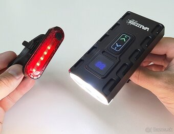 Profi LED SET svetlá na bicykel 1200LM, 17 režimov, 5600 mAh - 5