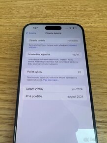 Predám iPhone 15 PRO MAX 256GB, TOP stav, VOLNY, ZARUKA SK - 5