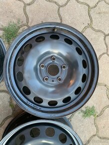 Predám plechové disky 5x112 R16 do vw škoda - 5