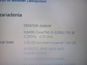 rozpredám na diely notebook Hp elitebook 840 g2 - 5