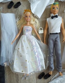 Nová bábika Barbie nevesta,Ken ženích Mattel-pár - 5