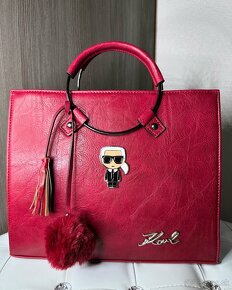 Karl Lagerfeld kabelka bordova - 5