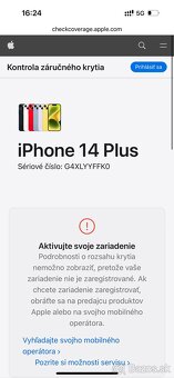 iPhone 14 Plus 128 gb Starlight - nerozbalený, záruka - 5