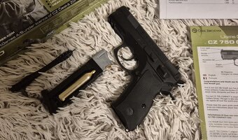 airsoft pištoľ NBB CZ 75D Compact Co2 čisto nová v záruke - 5