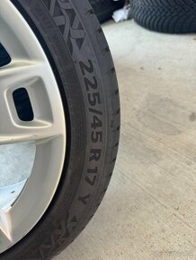 225/45 R17 Continental  Letná sada Audi A3 originál disky - 5