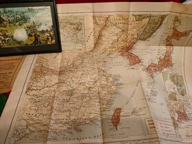 Dobová Litografia a mapa Rusko-japonska Valka Cárske Rusko - 5