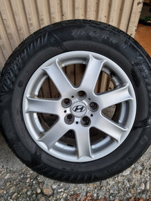 Alu disky Hyundai 5x114,3 7Jx16H2 + zimné pneu 215/65 r16 - 5