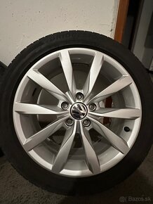 VW golf elektróny  R17 5x112 originál+pneu VW/Škoda/Seat - 5