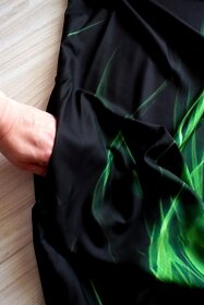 Čierno zelené letné maxi šaty, v. 2XL/3XL, v. 50/52 - 5