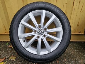 golf kolesa 5x112 r16 disky alu volkswagen zimne 205 55 16 s - 5