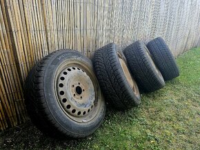 4x Pneumatiky zimné + disky 205/55 R 16 T - 5