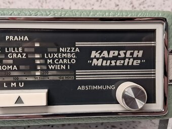 ÚLOŽENKA - KABELKOVÉ RADIO S FM DO 104 MHz / KAPSCH MUSETTE - 5