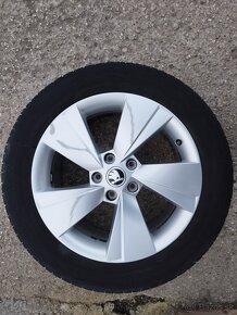 Originálne hliníkové disky Škoda Zeus 215/55 R17+ letné pneu - 5