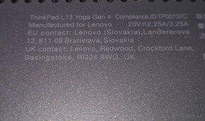 Lenovo ThinkPad L13, i5 16G DDR5, dotykový, pol ročný. - 5