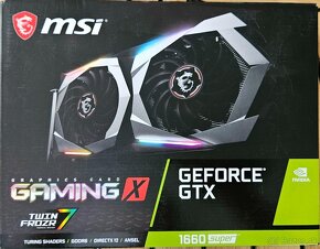 Predám grafiku MSI GeForce GTX 1660 SUPER GAMING X - 5