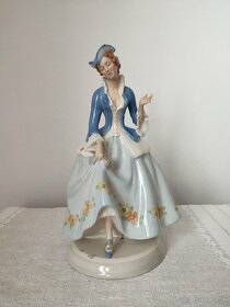 Royal dux Deutschland porcelánová soška dáma s bičíkom

 - 5