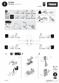 Kia Optima, sedan 2016- Thule kit 5150 - 5