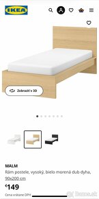 Postel Ikea Malm 90x200cm a rost Segum Segufix 16 - 5