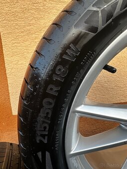 5x112 R18 7J ET45 Originál + 215/50 R18 Continental (2023) - 5