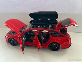 Audi RS6 Avant 1:24 cervena metaliza - 5