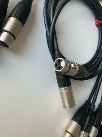 AUDIO Kábel XLR na XLR 1m / 4ks / - 5