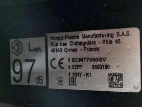 HONDA ECMT7000 súprava generátora 7 kW 2017, nová z Nórska 5 - 5