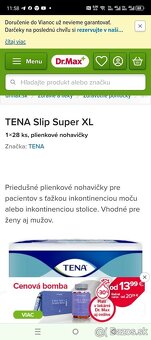 Plienky pre dospelých Tena veľkosť XL super 28ks 1balik - 5