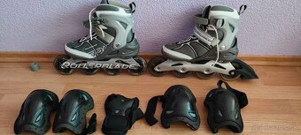 kolieskové korčule,,38,5" ROLLERBLADE + grátis chrániče - 5