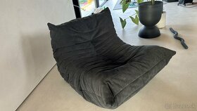 Togo Ligne Roset set antracitova alkantara - 5