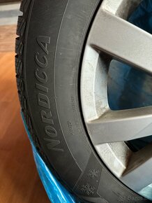 Alu disky plus nové Pneu 215/60 r16 zimné - 5