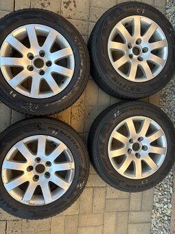 5x112 Vw hliníkové disky + zimné pneu - 5