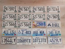 Americké SPZ Licence plate  originál použité stare znacky - 5