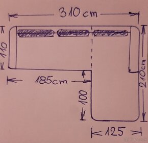 Rohová sedacia súprava - pravá - 5