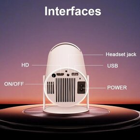 Digitálny projektor 4K Android 11 Wi-Fi bluetooth 260 ANSI s - 5