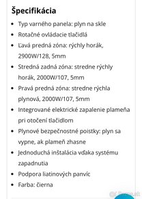 Predám plynovú varnú dosku Elektrolux - 5