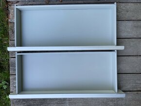 stol IKEA 180x40cm lesklý šedy - 5