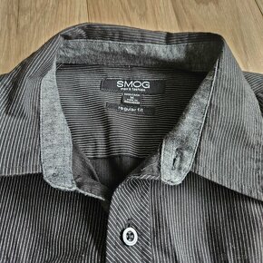 Čierna košeľa s prúžkami - 5