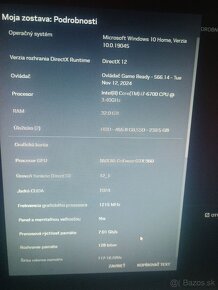 Predám PC zostavu - Intel Core i7-6700, RAM 32GB - 5